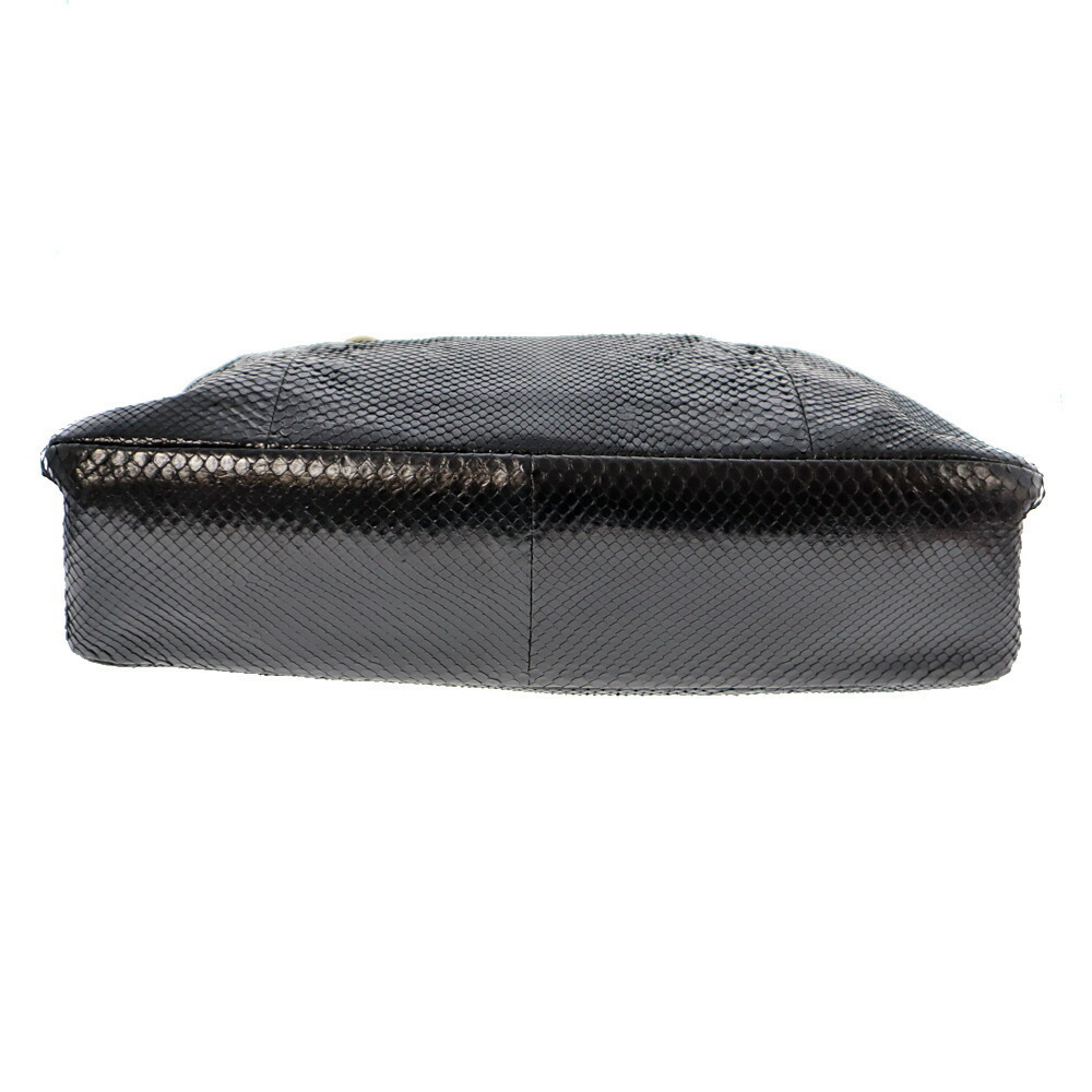 Gucci Handbag Black Python Leather - image 5